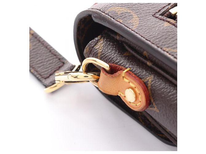 Borsa Louis Vuitton Pochette Metis MM Monogram Marrone - vista 10