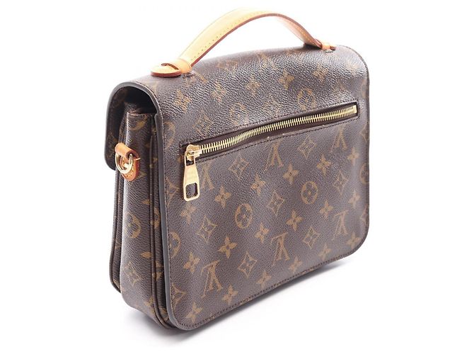 Borsa Louis Vuitton Pochette Metis MM Monogram Marrone - vista 2