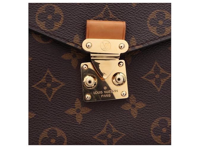 Borsa Louis Vuitton Pochette Metis MM Monogram Marrone - vista 7