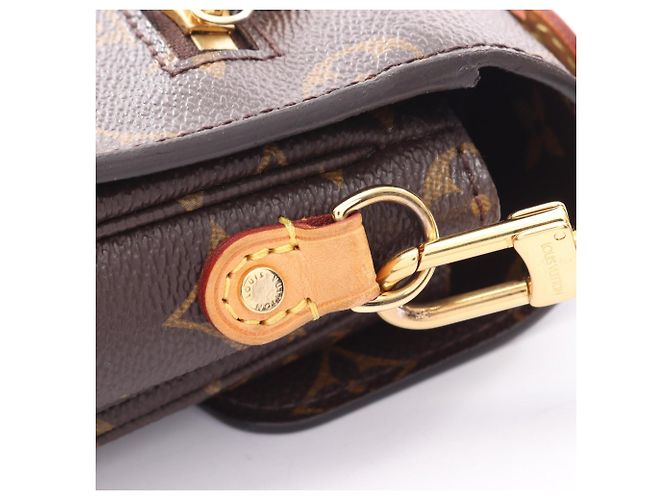 Borsa Louis Vuitton Pochette Metis MM Monogram Marrone - vista 9