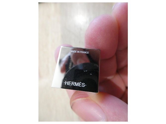 Anello per foulard Hermès Médor Argento - vista 5