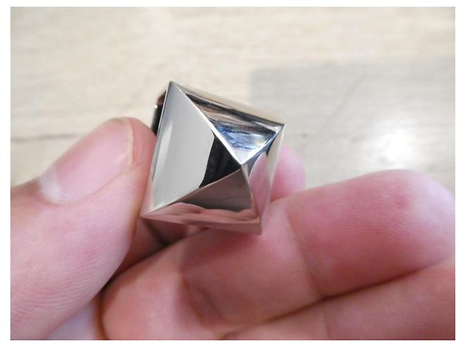 Anello per foulard Hermès Médor Argento - vista 7