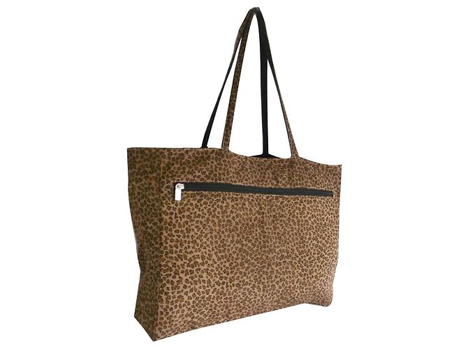 Borsa Tote Bottega Veneta stampa leopardata Marrone Stampa leopardo - vista 2