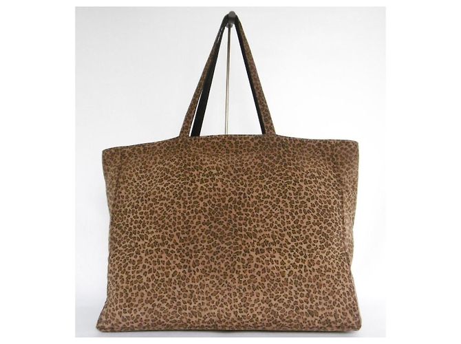 Borsa Tote Bottega Veneta stampa leopardata Marrone Stampa leopardo - vista 3