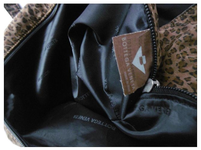 Borsa Tote Bottega Veneta stampa leopardata Marrone Stampa leopardo - vista 6