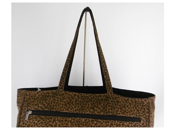 Borsa Tote Bottega Veneta stampa leopardata Marrone Stampa leopardo - vista 8