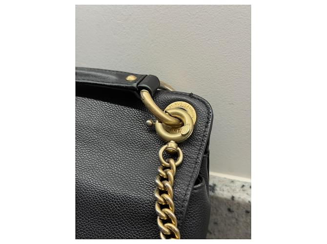 Chanel Borsa Flap Pelle Caviar Nera Nero - vista 3