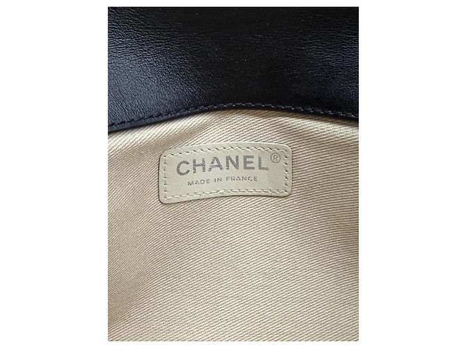 Chanel 2.55 Borsa a Patta in Pelle Nera Nero - vista 8