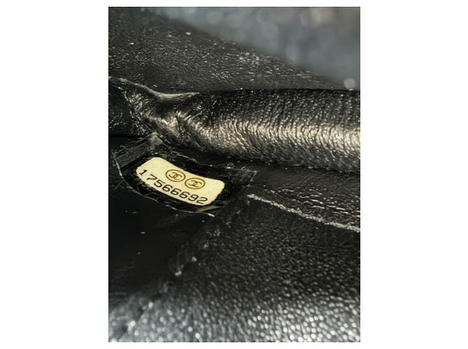 Borsa Chanel Classic Flap Mini in vernice Nero - vista 11