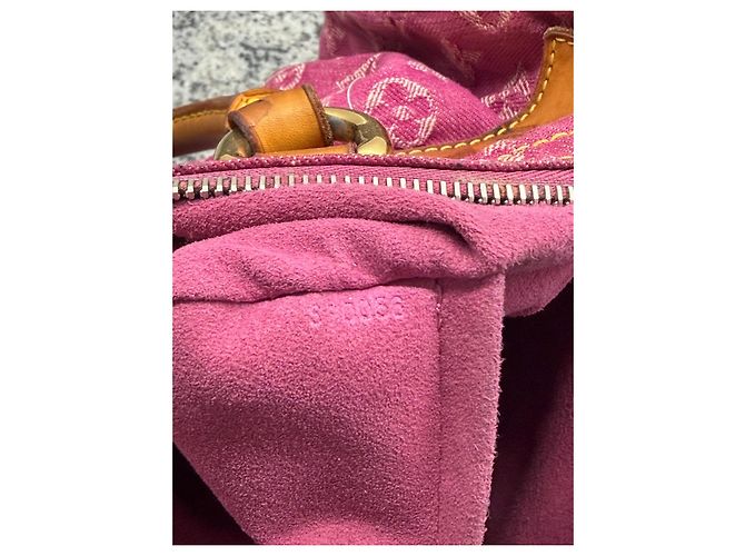 Borsa Louis Vuitton Monogram Denim Speedy 30 Rosa - vista 15