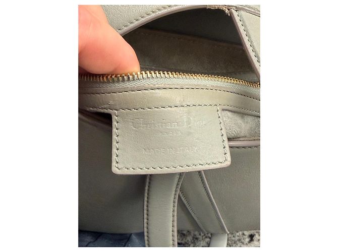 Borsa Dior Saddle grigia in pelle Grigio - vista 11