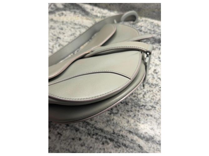 Borsa Dior Saddle grigia in pelle Grigio - vista 9