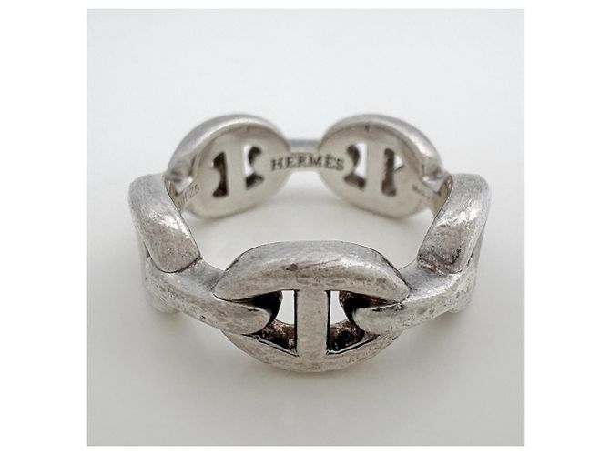 Ring Hermès Anello Hermes Chaine d'Ancre Enchainée PM Argento - vista 2