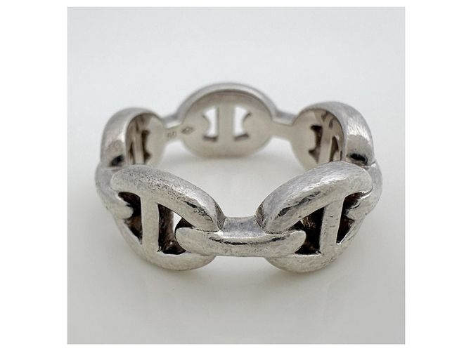 Ring Hermès Anello Hermes Chaine d'Ancre Enchainée PM Argento - vista 3