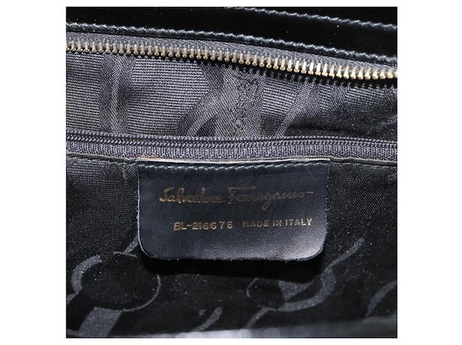 Salvatore Ferragamo Vala Lackleder Schwarz - Ansicht 6