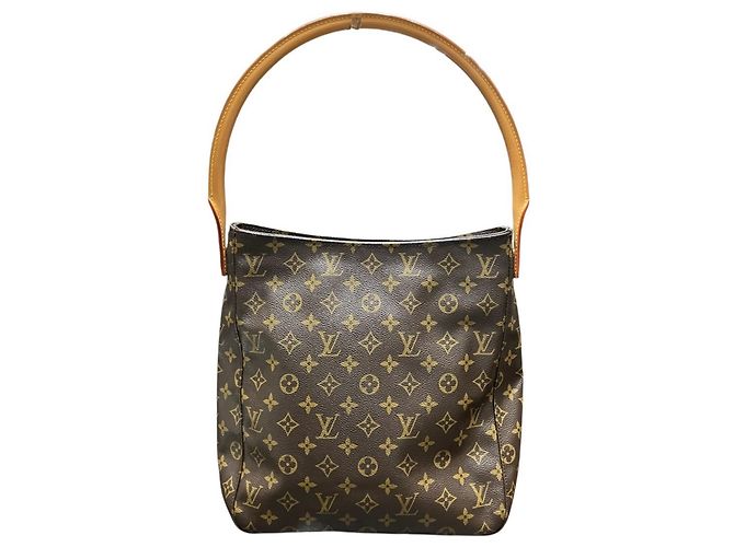 Borsa Tote Louis Vuitton Louvre GM Marrone - vista 2