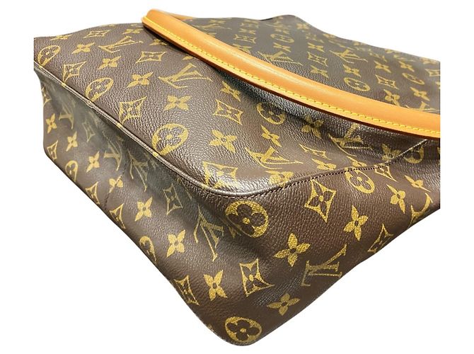 Borsa Tote Louis Vuitton Louvre GM Marrone - vista 7