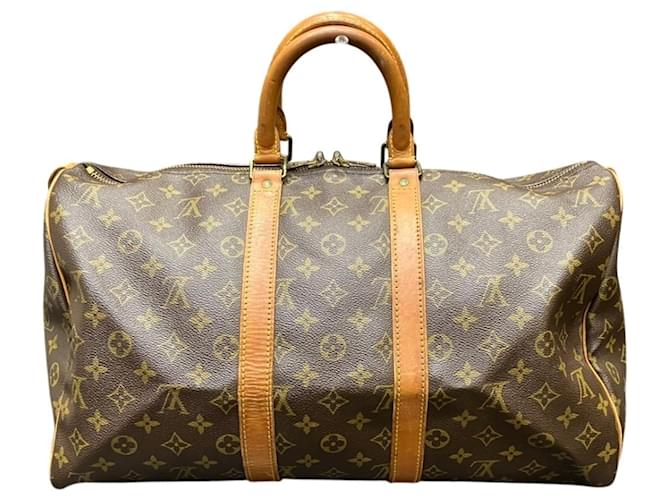Borsa Boston Louis Vuitton Keepall 45 Marrone Monogramma - vista 2