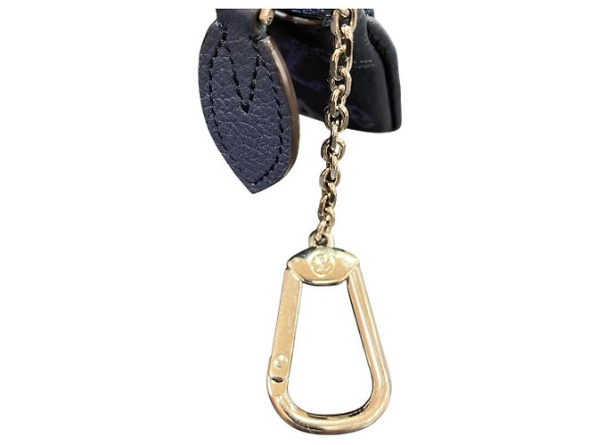 Louis Vuitton Münzbeutel aus Navy Mahina Leder - Ansicht 7
