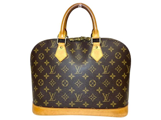 Borsa Alma Louis Vuitton in tela Monogram Marrone Monogramma - vista 2