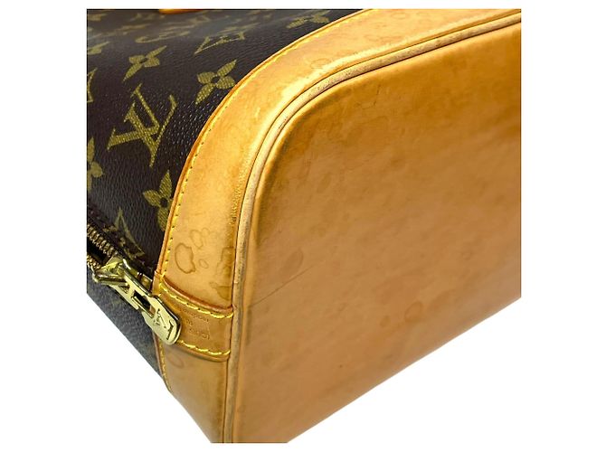 Borsa Alma Louis Vuitton in tela Monogram Marrone Monogramma - vista 8