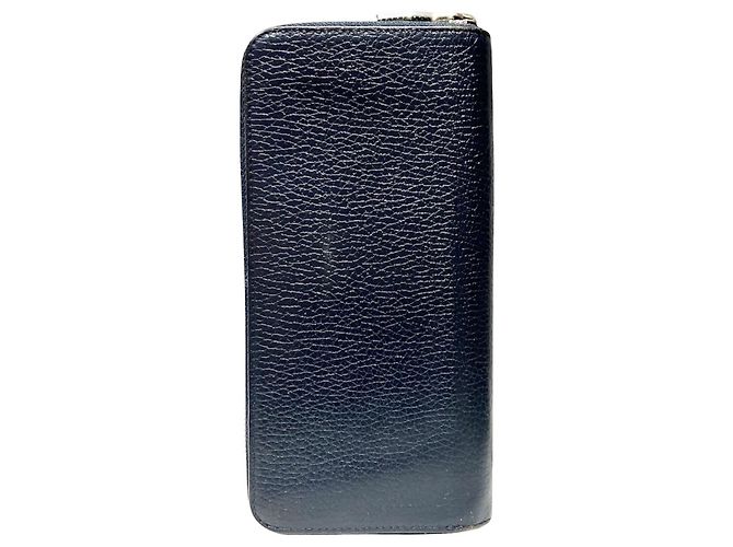Portafoglio Louis Vuitton Zippy Vertical Long Blu - vista 2