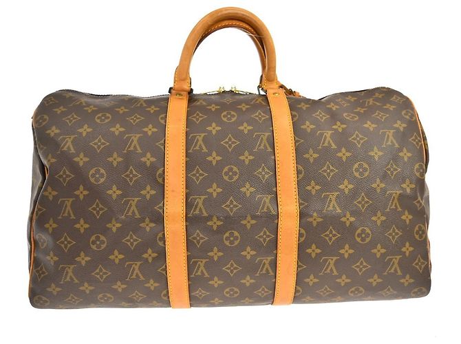Louis Vuitton Keepall Monogram Canvas 50 Marrone - vista 2