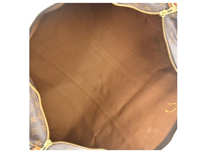 Louis Vuitton Keepall Bandouliere Monogram Canvas 60 Castaño - vista 3