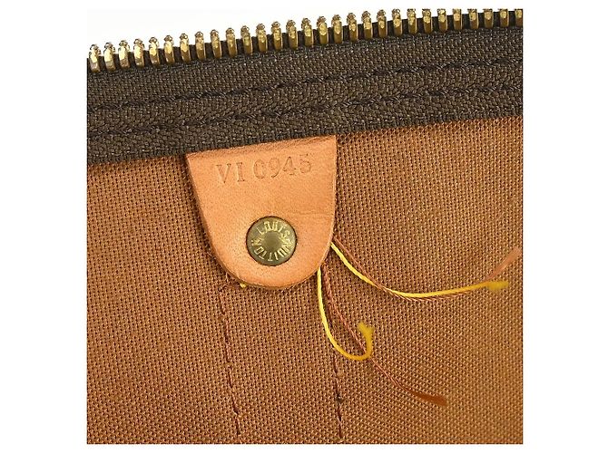 Louis Vuitton Keepall Bandouliere Monogram Canvas 60 Castaño - vista 4