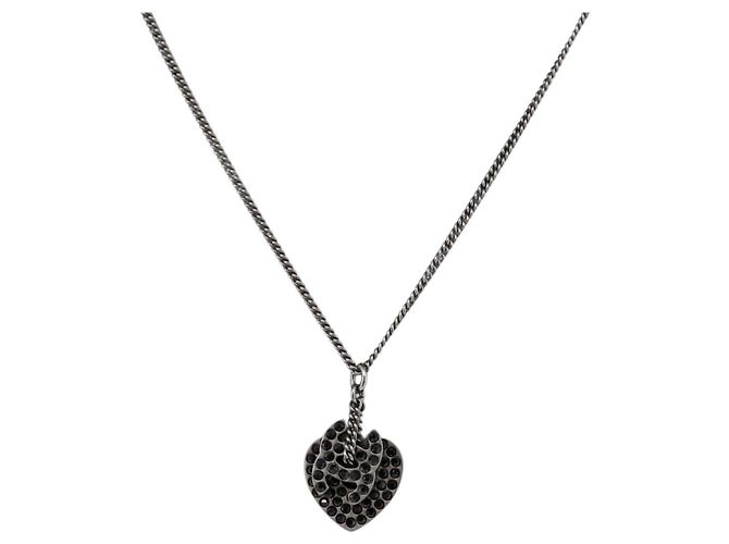 Chanel Coco Long Metal con Faux Pearls e Crystals Nero - vista 3
