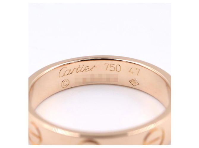 Anello Mini Love di Cartier in oro rosa 18K D'oro - vista 3