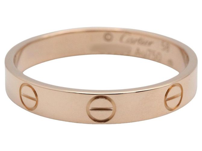 Anello Mini Love di Cartier in oro rosa 18K D'oro - vista 3