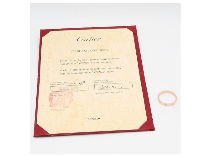 Anello Mini Love di Cartier in oro rosa 18K D'oro - vista 8