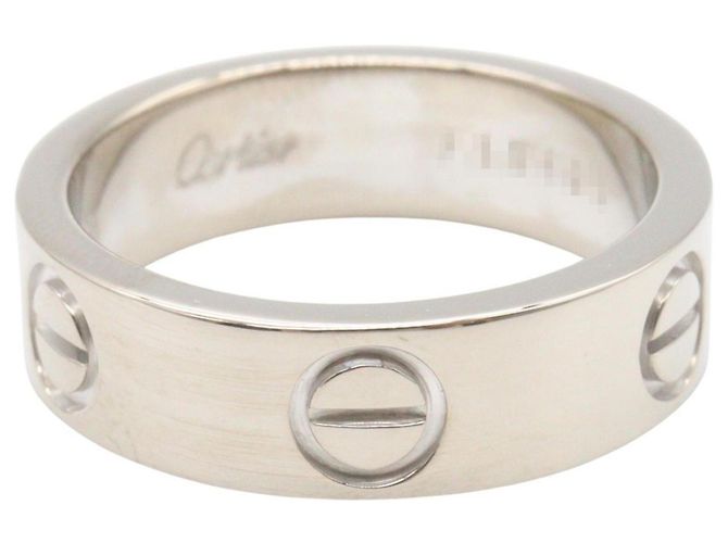 Cartier Love Ring aus 18K Weißgold Silber - Ansicht 2