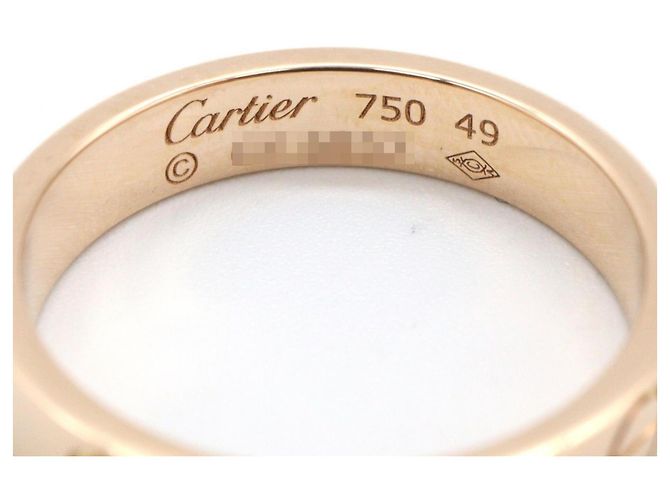 Anello Mini Love di Cartier in oro rosa 18K D'oro - vista 3