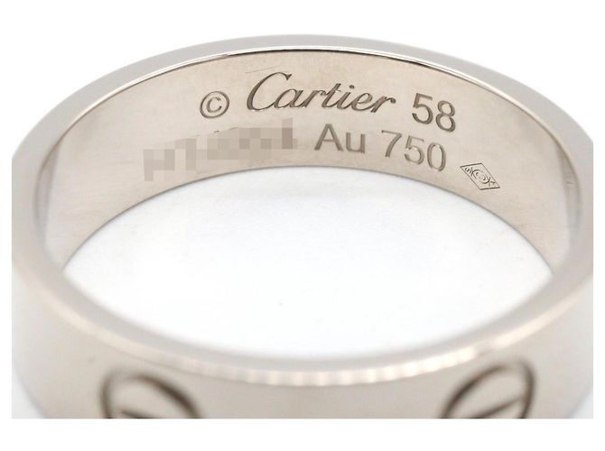 Cartier Love Ring aus 18K Weißgold Silber - Ansicht 3