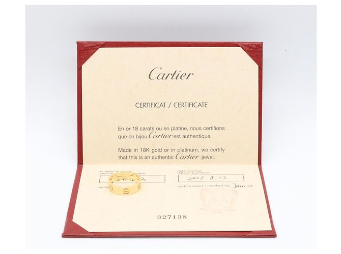 Anello Love di Cartier in oro giallo 18K D'oro - vista 6
