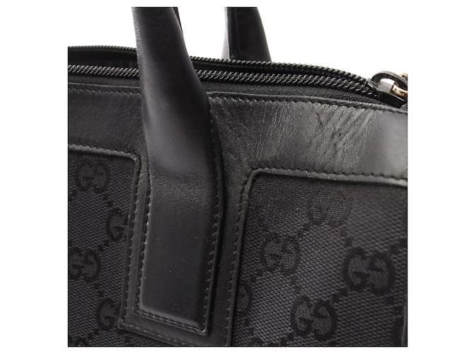 Borsa Tote Gucci GG Canvas nera Nero - vista 11