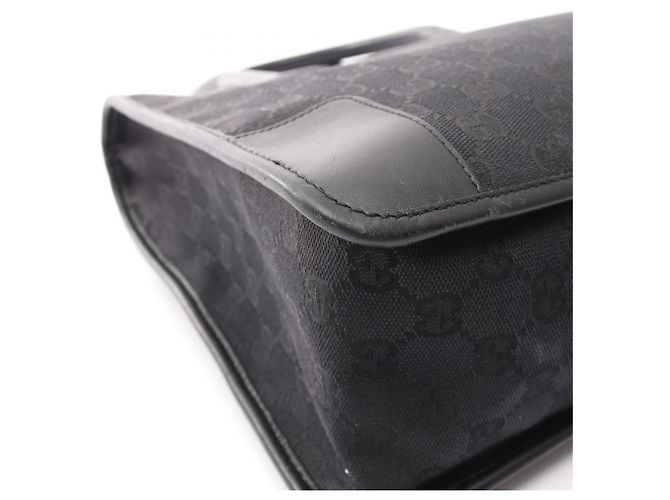 Borsa Tote Gucci GG Canvas nera Nero - vista 6