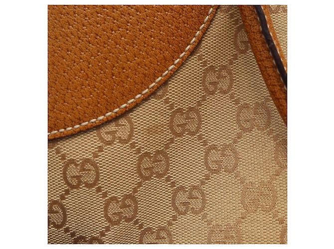 Borsa Tote Gucci GG Canvas Marrone Beige - vista 11