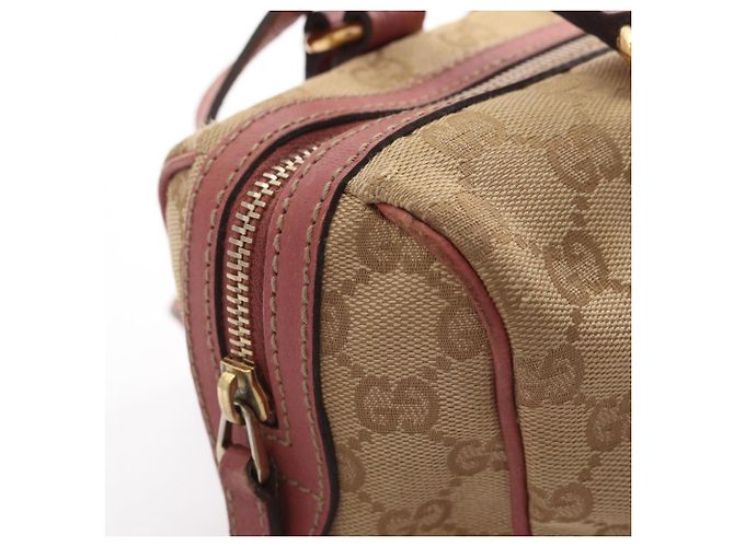 Borsa Gucci GG Canvas Rosa Beige - vista 10