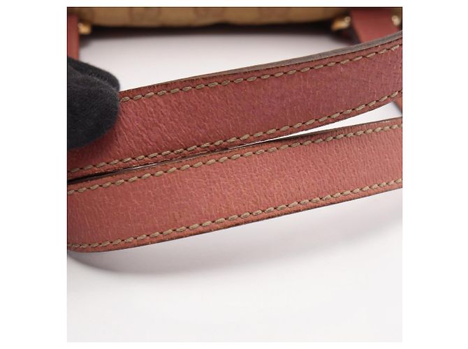 Borsa Gucci GG Canvas Rosa Beige - vista 12