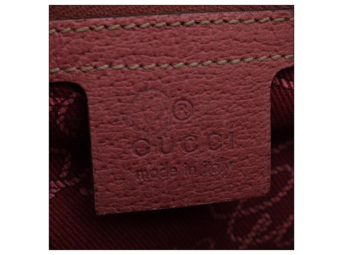 Borsa Gucci GG Canvas Rosa Beige - vista 4