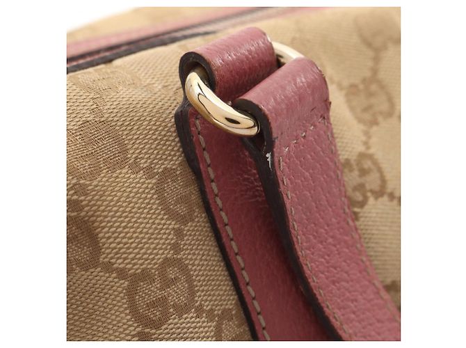 Borsa Gucci GG Canvas Rosa Beige - vista 8