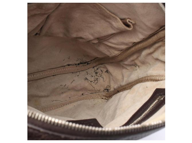 Sac à main en cuir marron Gucci - vue 6
