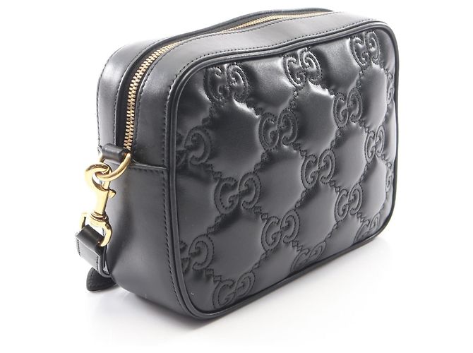 Piccola borsa a tracolla Gucci GG Matelassé Nero - vista 2