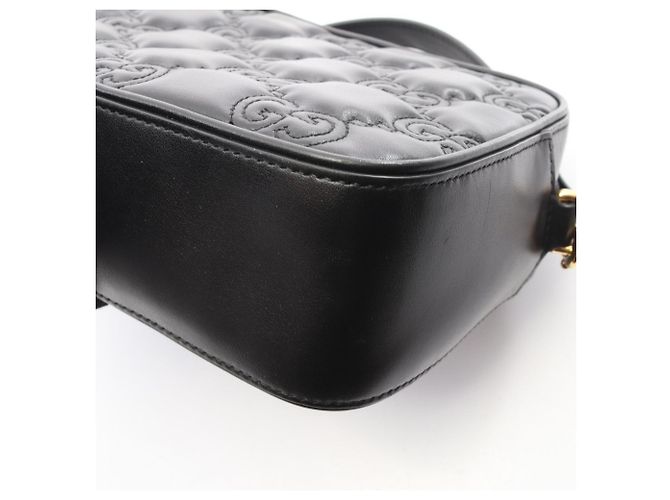 Piccola borsa a tracolla Gucci GG Matelassé Nero - vista 8