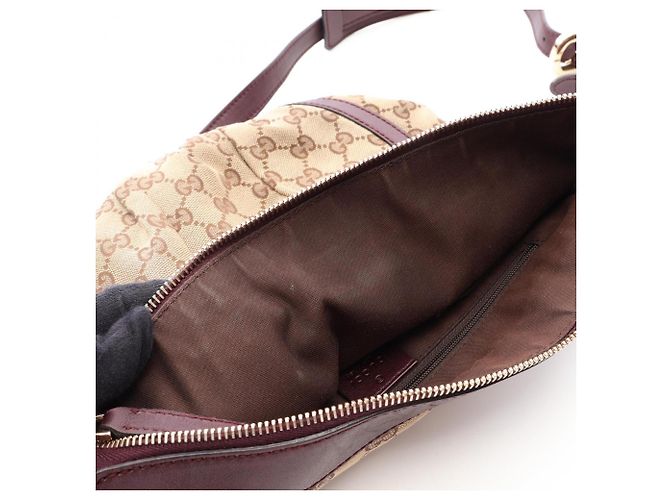 Borsa a Spalla Gucci Abbey Beige Bordò - vista 10