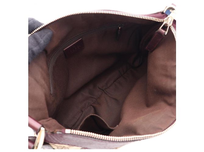 Borsa a Spalla Gucci Abbey Beige Bordò - vista 3