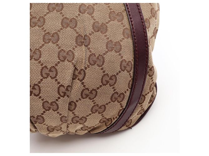 Borsa a Spalla Gucci Abbey Beige Bordò - vista 6